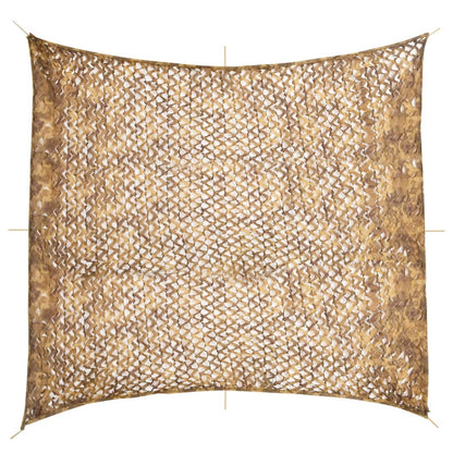Tarnnetz mit Aufbewahrungstasche 416x402 cm Sandfarbe