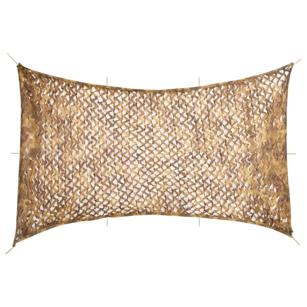 Tarnnetz mit Aufbewahrungstasche 600x414 cm Sandfarbe