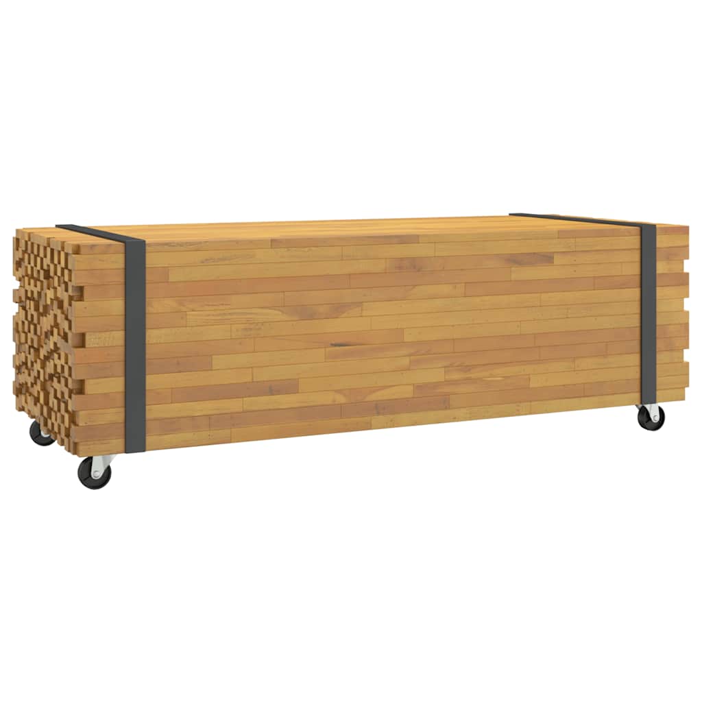 Table basse 110x45x35 cm en bois de teck massif
