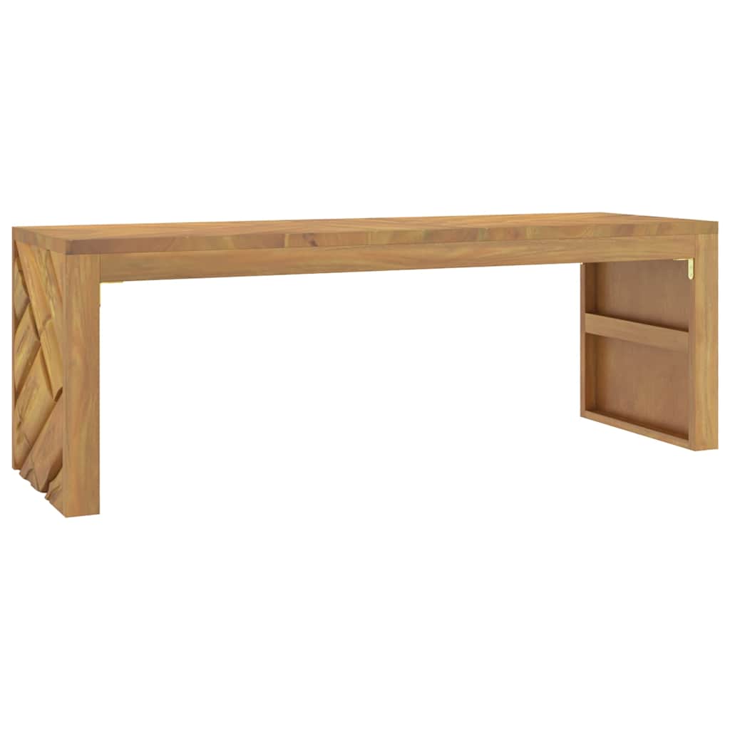 Table basse 110x35x38 cm en bois de teck massif