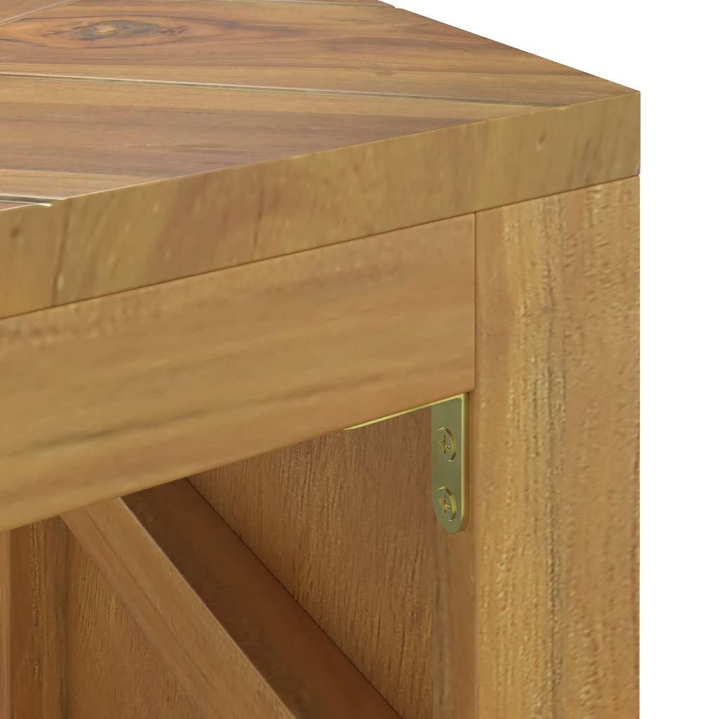 Table basse 110x35x38 cm en bois de teck massif