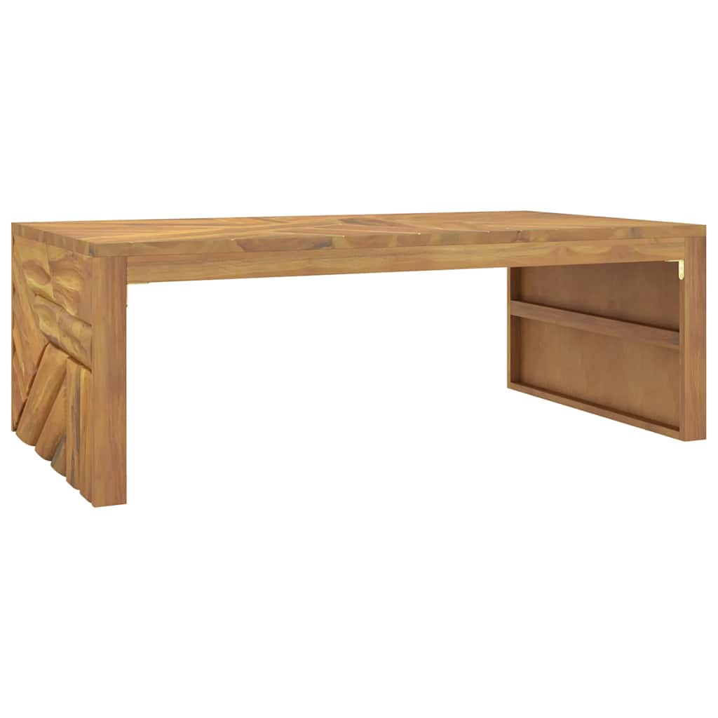 Table basse 110x60x38 cm en bois de teck massif