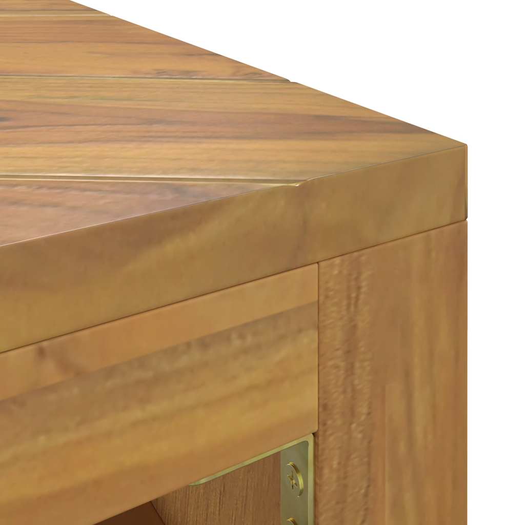 Table basse 110x60x38 cm en bois de teck massif