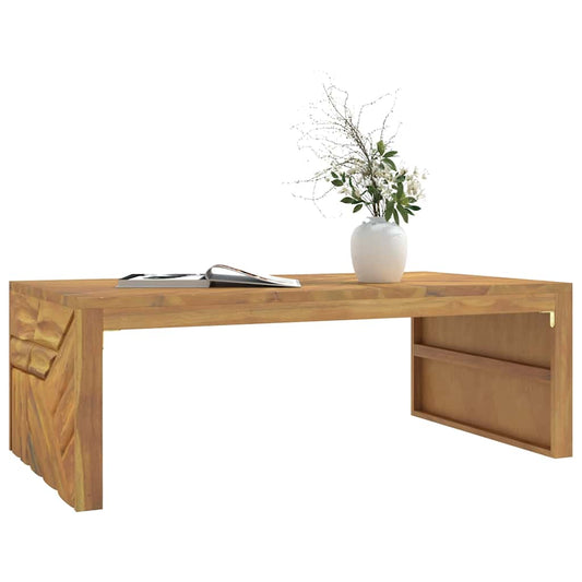 Table basse 110x60x38 cm en bois de teck massif