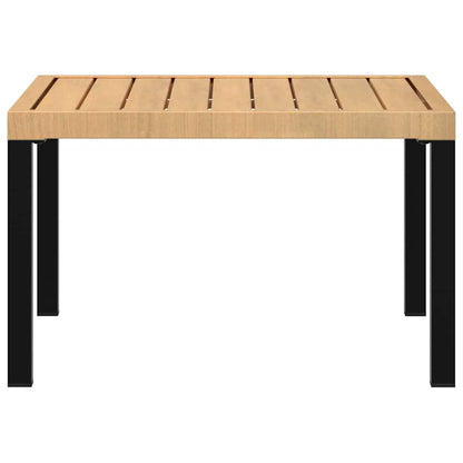 Garten-Couchtisch Schwarz 65x65x40 cm Aluminium
