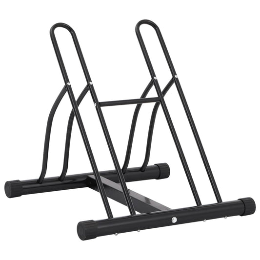 Support à vélo pour 2 vélos, autoportant, en acier