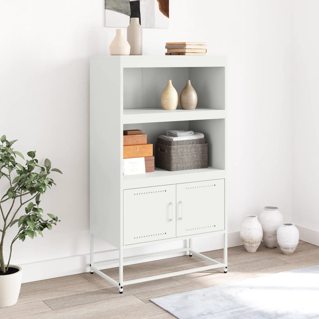 Meuble TV jaune moutarde 100,5x39x60,5 cm en acier