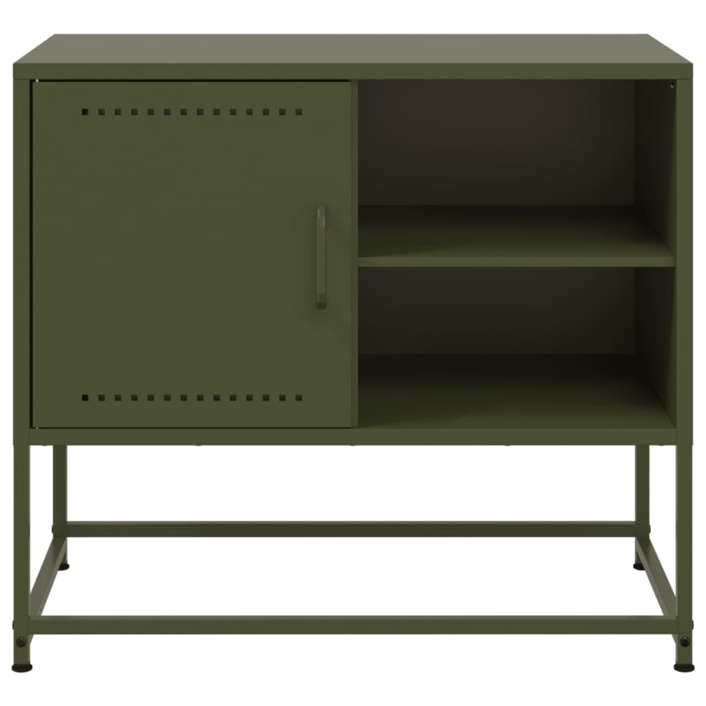 Meuble TV jaune moutarde 100,5x39x60,5 cm en acier
