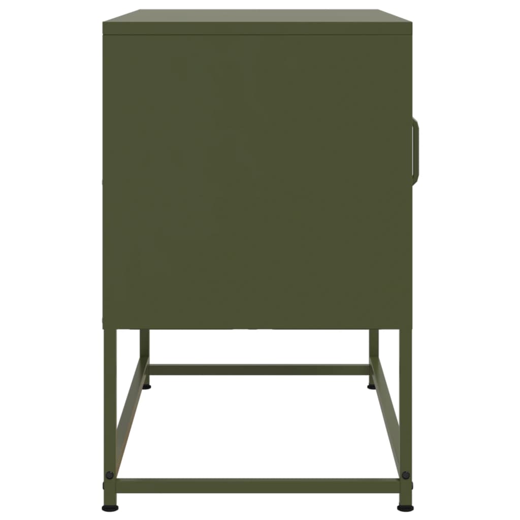 Meuble TV jaune moutarde 100,5x39x60,5 cm en acier