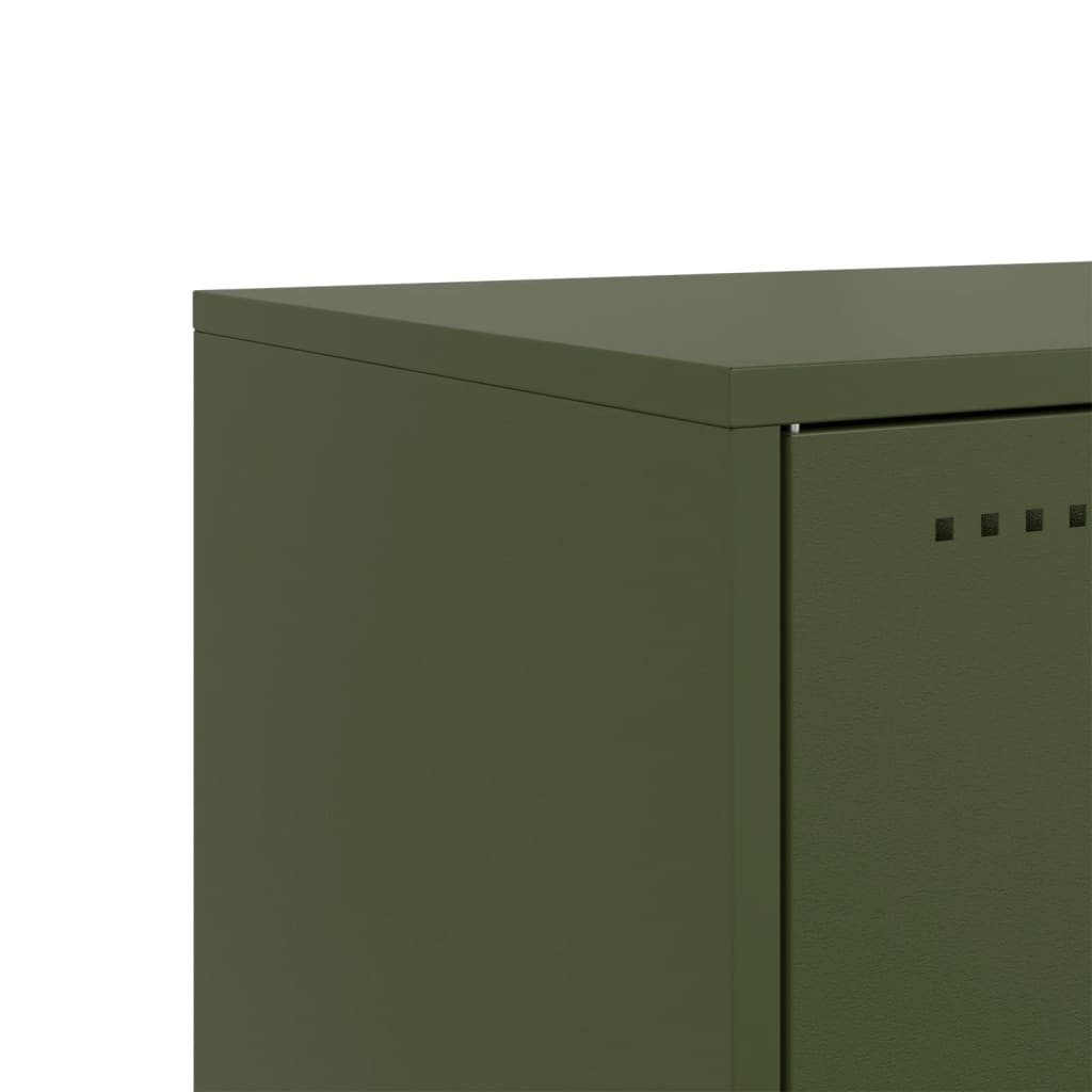 Meuble TV jaune moutarde 100,5x39x60,5 cm en acier