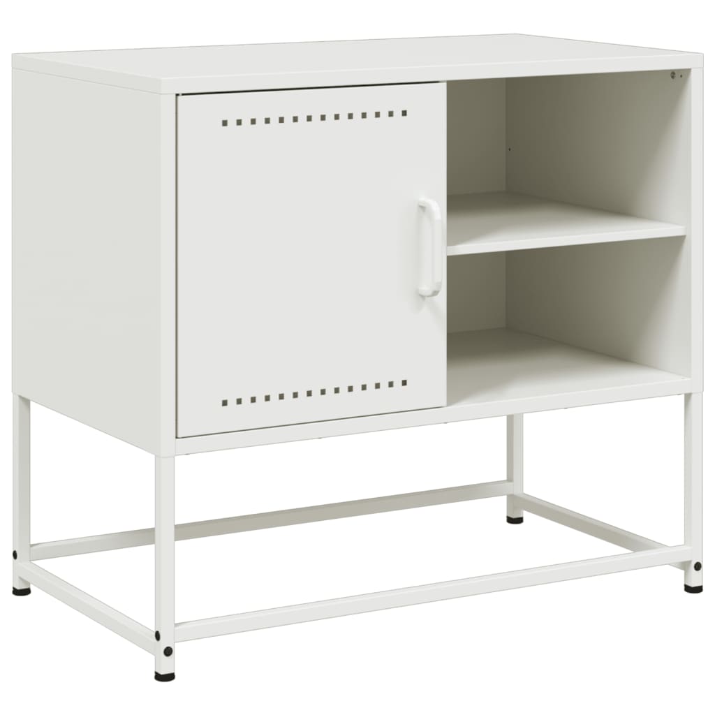 Meuble TV vert olive 100,5x39x60,5 cm en acier