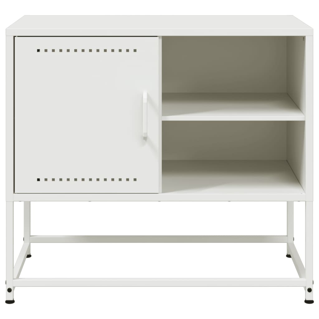 Meuble TV vert olive 100,5x39x60,5 cm en acier