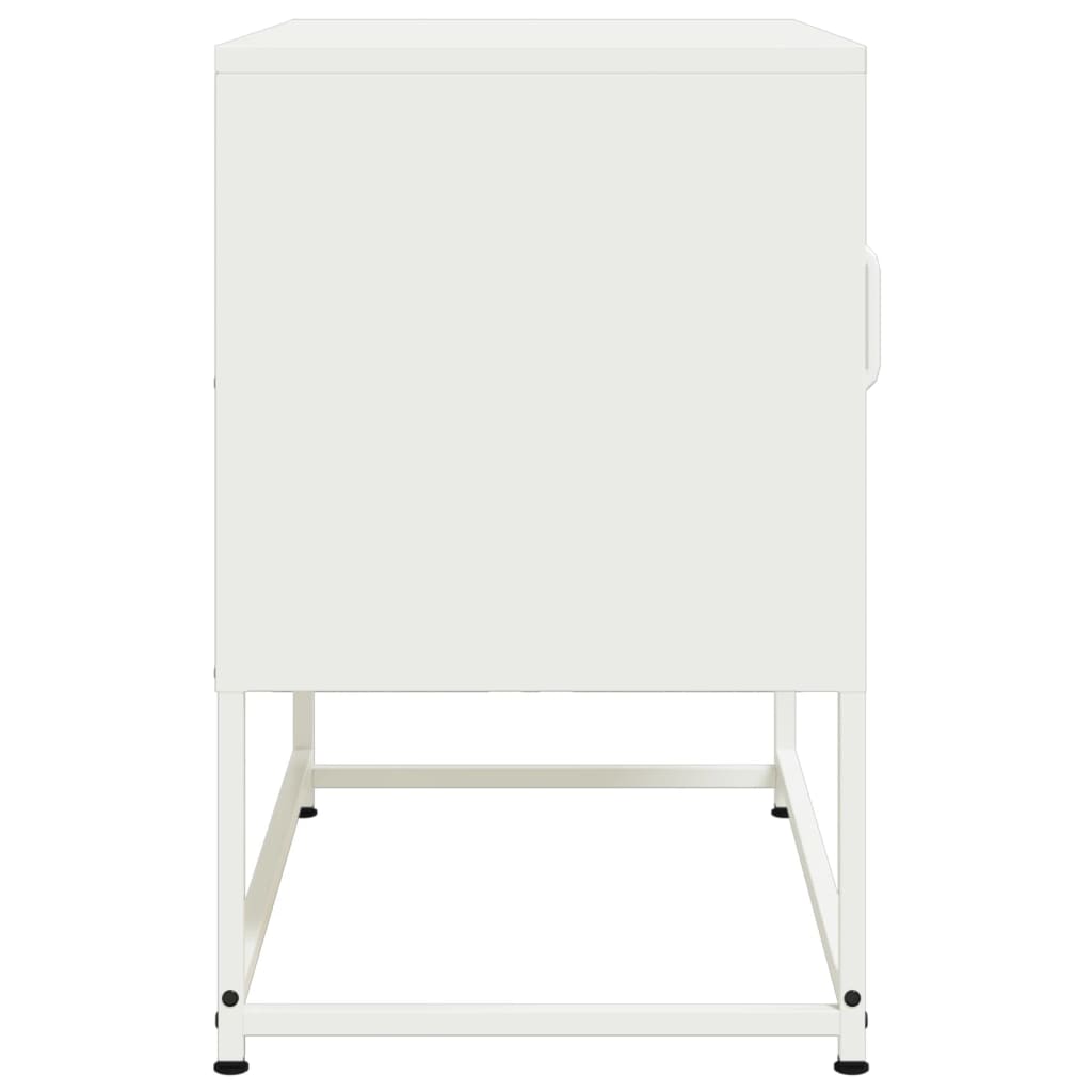 Meuble TV vert olive 100,5x39x60,5 cm en acier