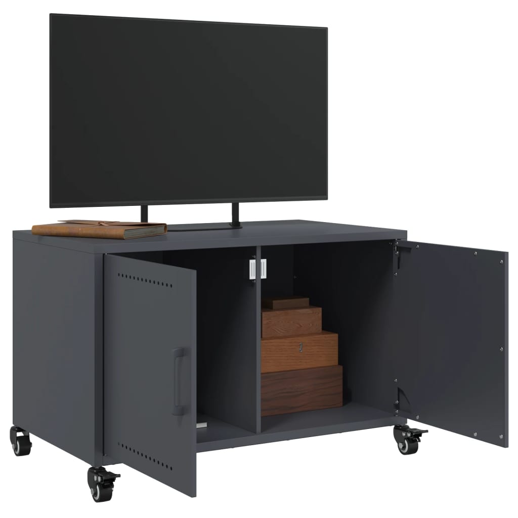 TV-Schrank Anthrazit 68x39x43,5 cm Stahl