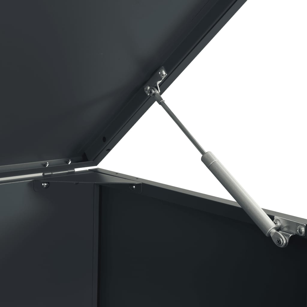 Mülltonnenbox für Einzeltonne Anthrazit 69x79x117 cm Stahl