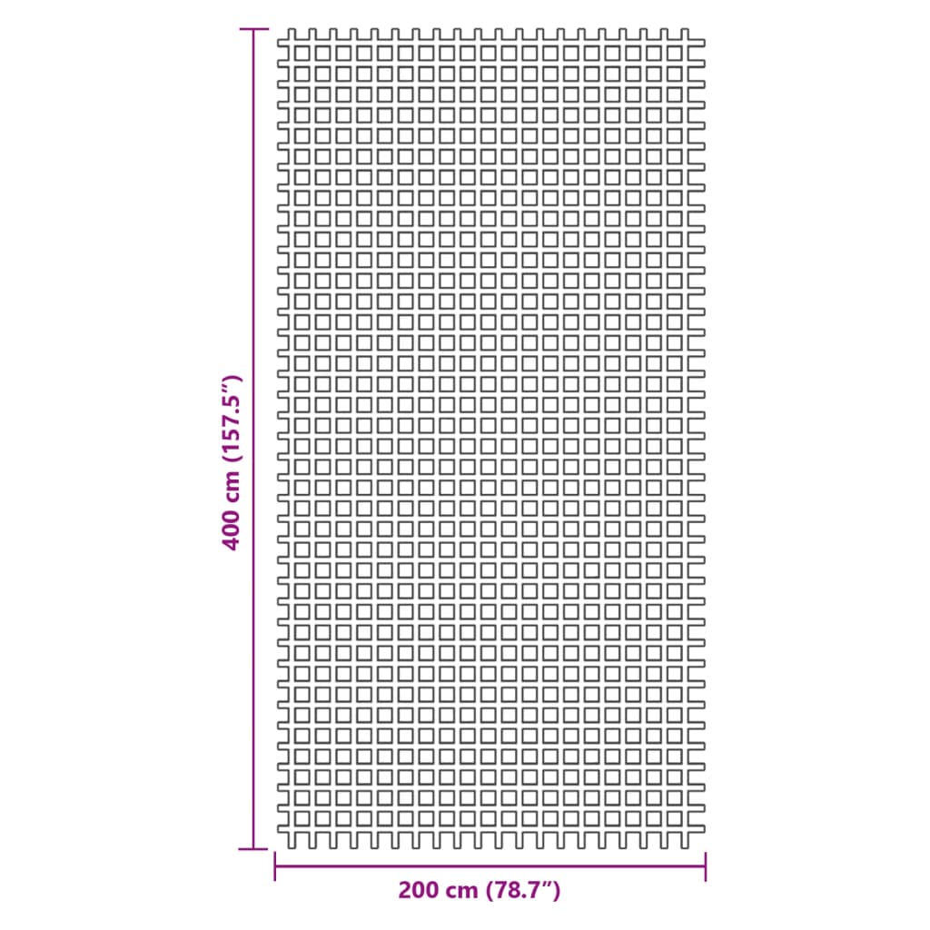 Zeltteppich Anthrazit 4x2 m