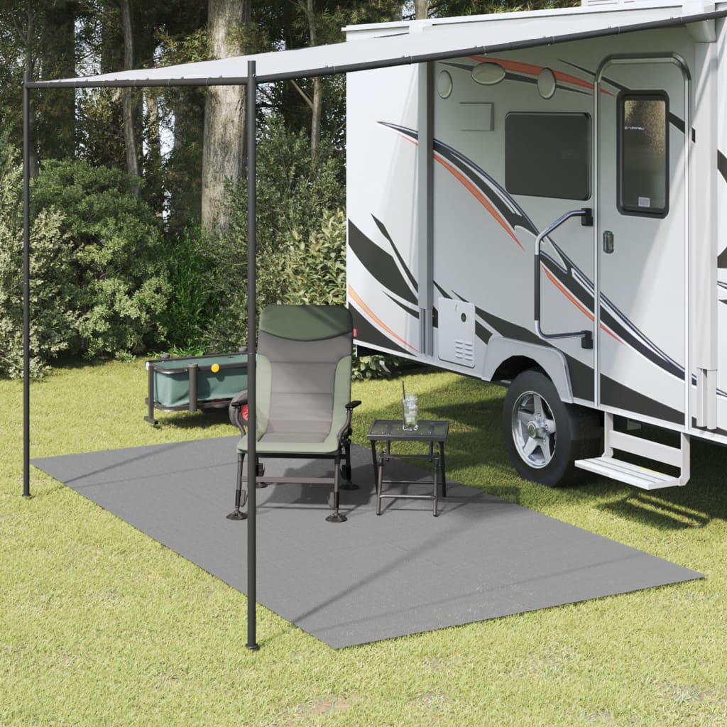 Tapis de camping anthracite 4x2 m