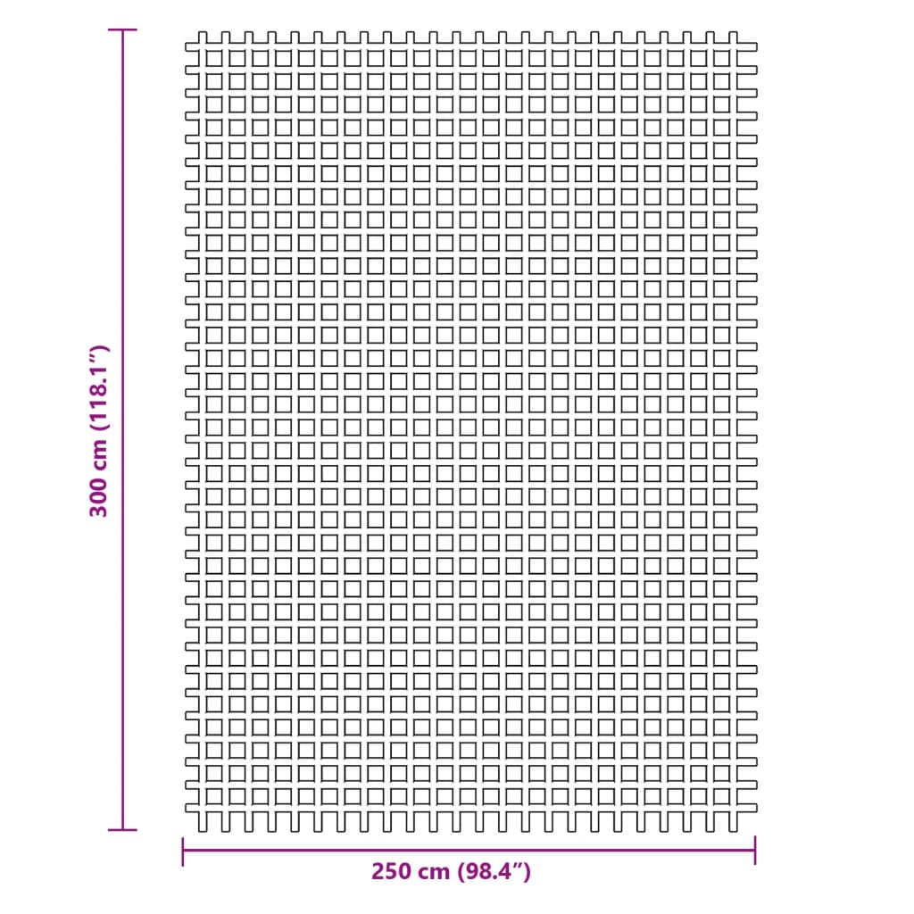 Tapis de camping anthracite 3x2,5 m