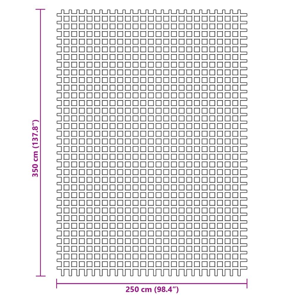 Tapis de camping anthracite 3,5x2,5 m