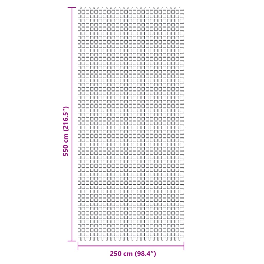 Zeltteppich Anthrazit 5,5x2,5 m