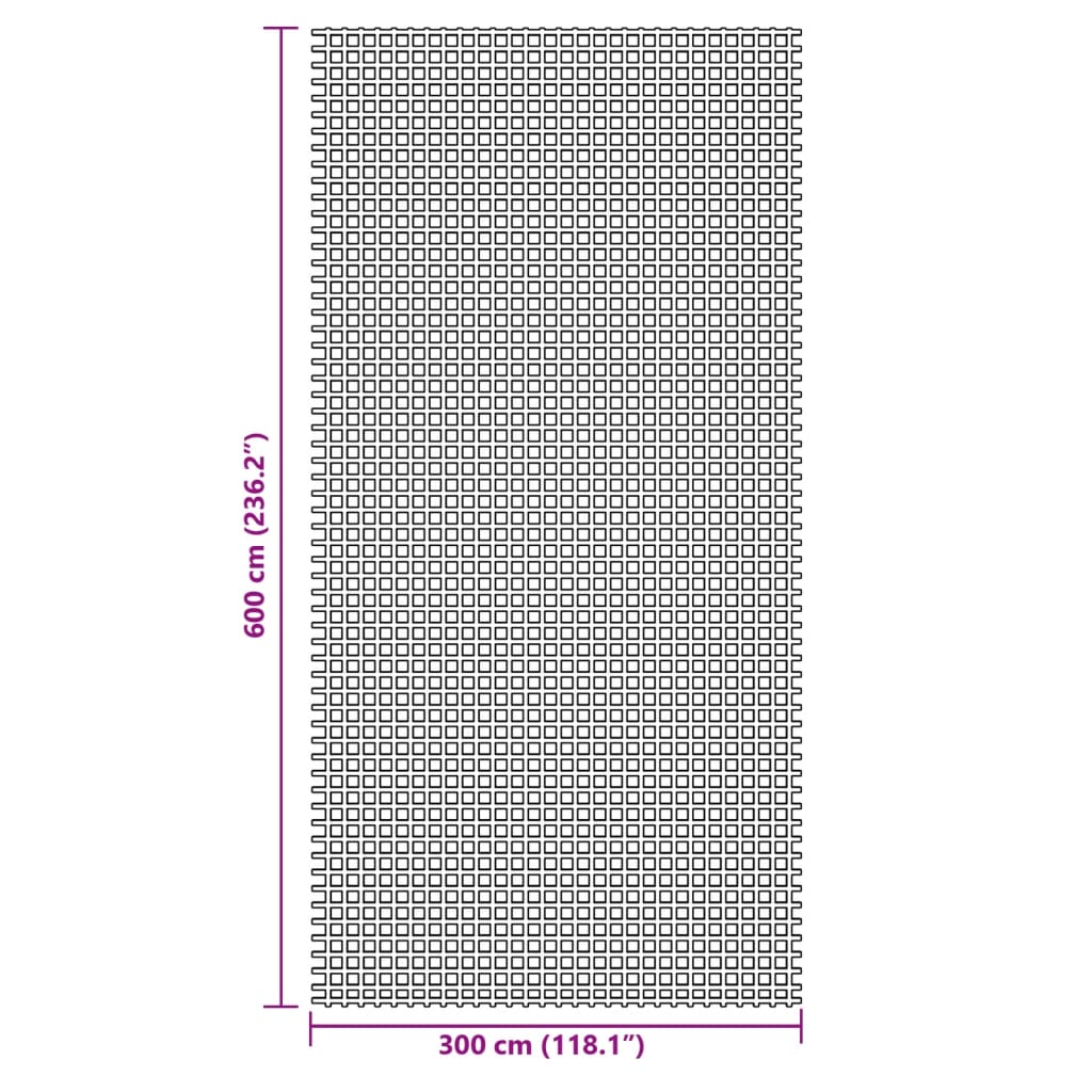 Tapis de tente bleu 6x3 m