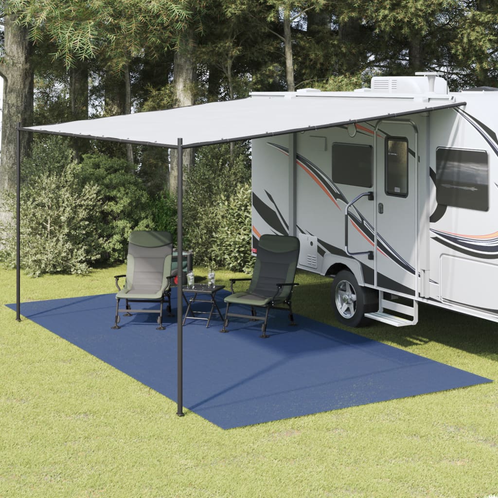 Tapis de tente bleu 6x3 m