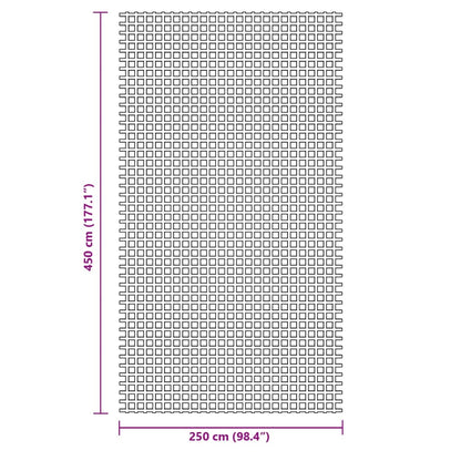 Zeltteppich Grün 4,5x2,5 m