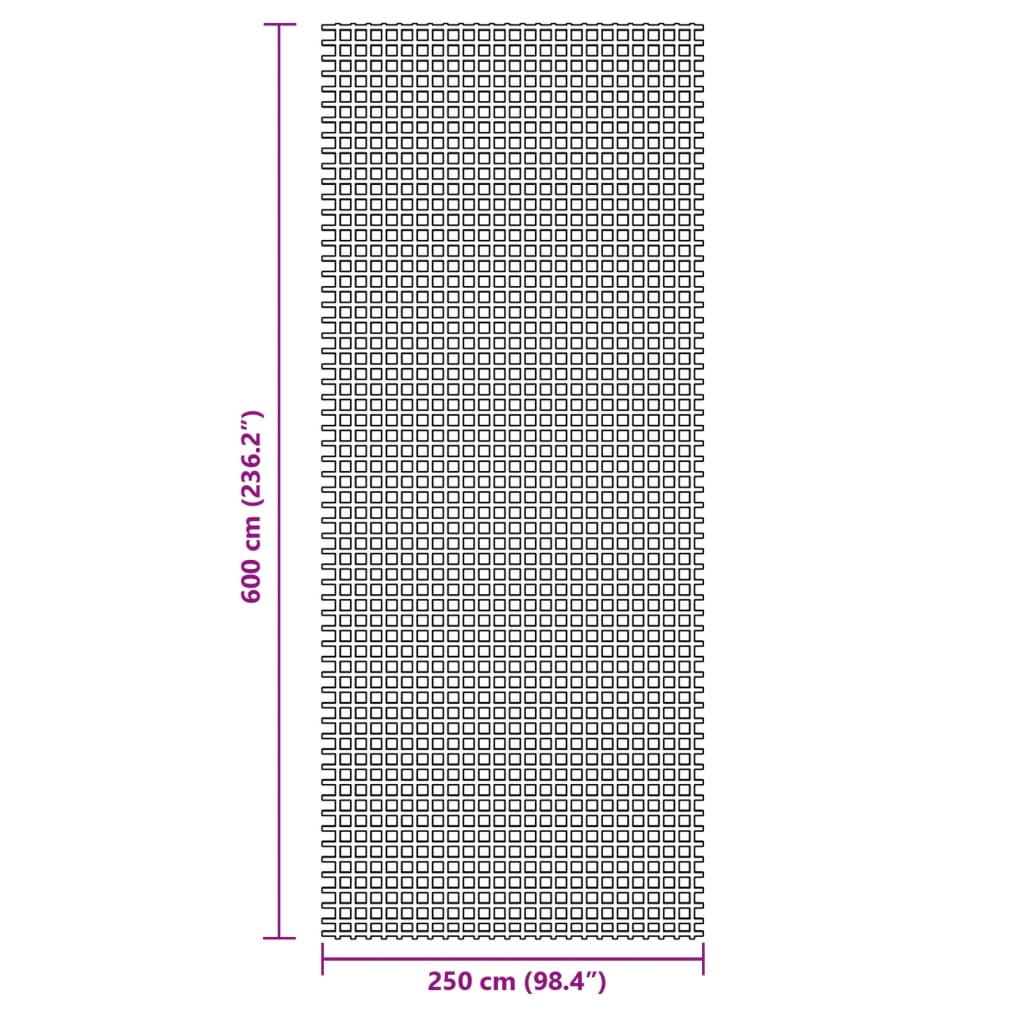 Tapis de camping vert 6x2,5m