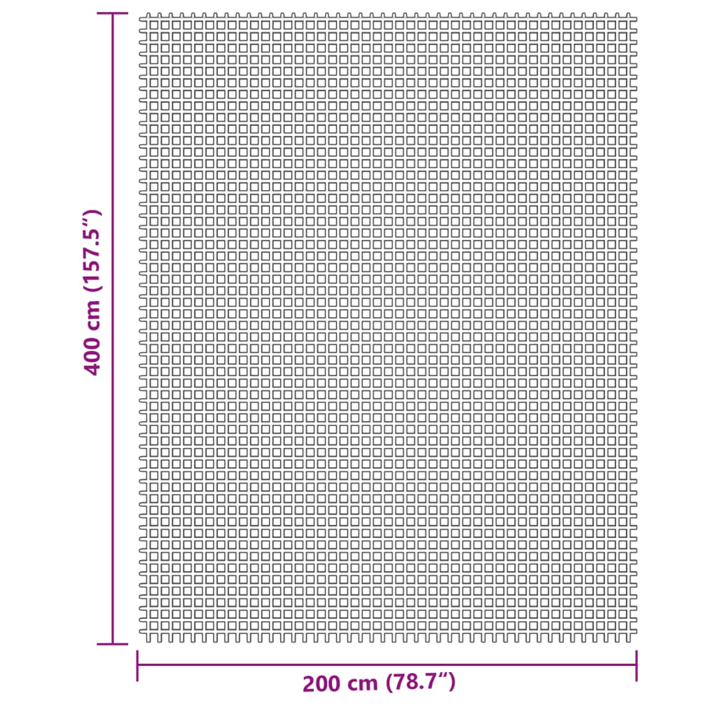 Tapis de camping crème 4x2 m