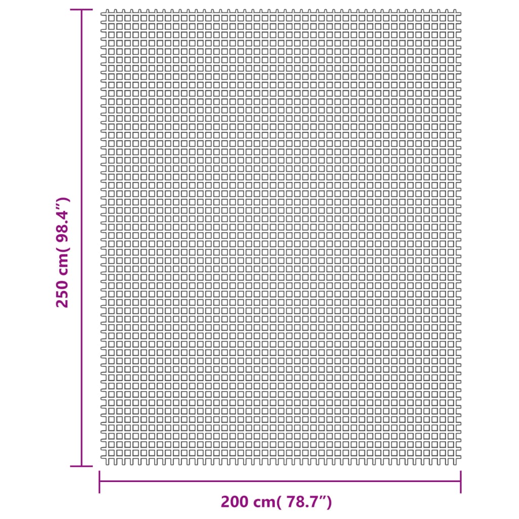 Tapis de camping crème 2,5x2 m