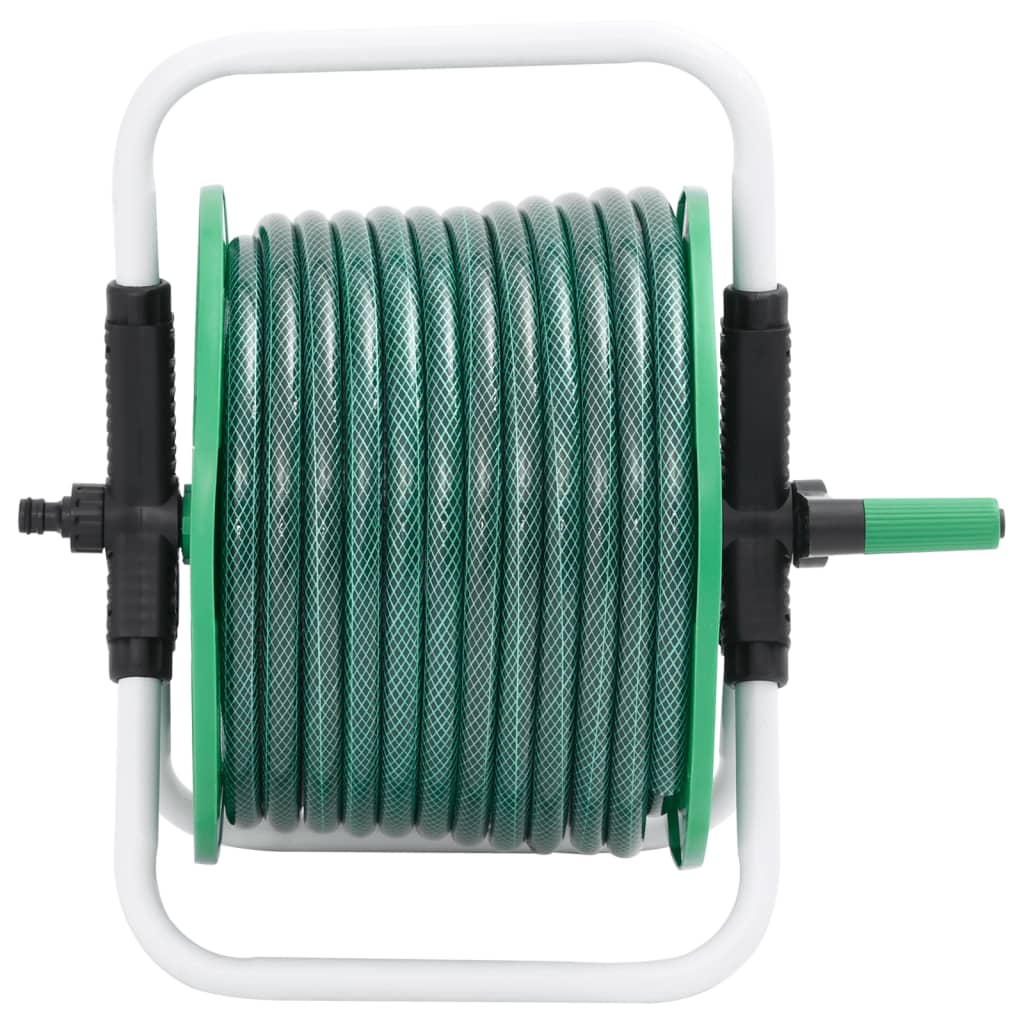 Schlauchtrommel Freistehend Grün mit 30 m Schlauch PVC