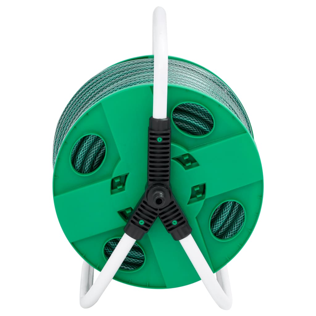 Schlauchtrommel Freistehend Grün mit 30 m Schlauch PVC