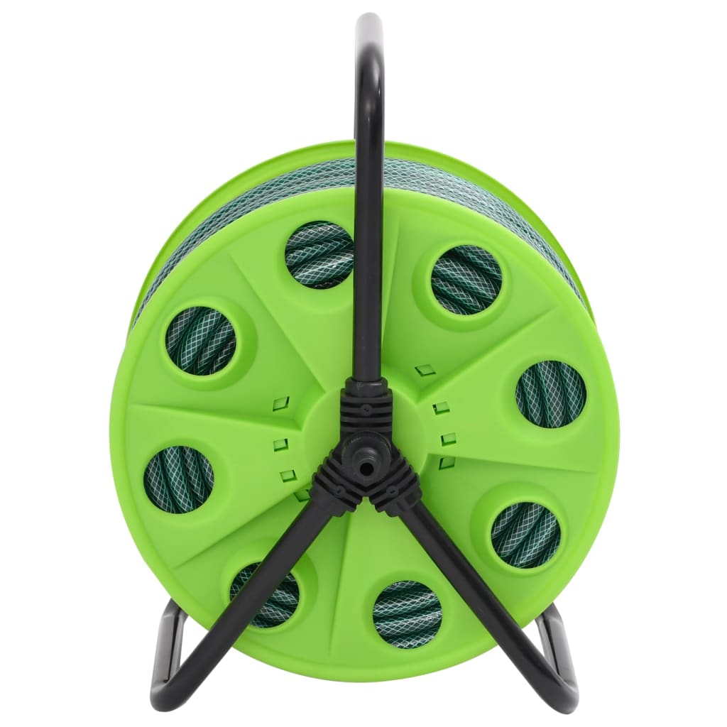 Schlauchtrommel Freistehend Grün mit 20 m Schlauch PVC