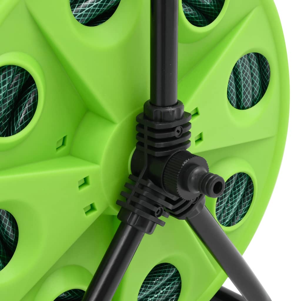 Schlauchtrommel Freistehend Grün mit 20 m Schlauch PVC