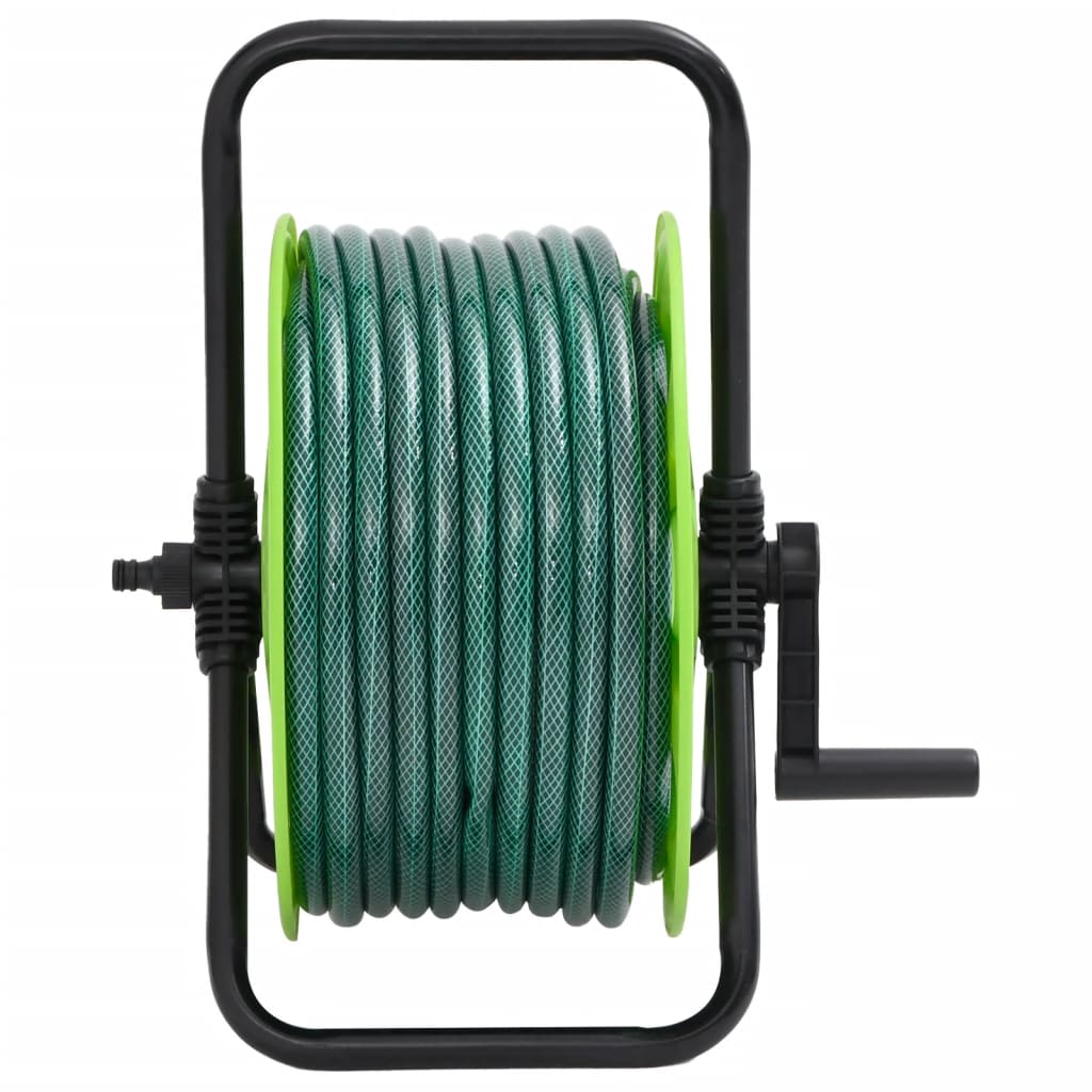 Schlauchtrommel Freistehend Grün mit 30 m Schlauch PVC