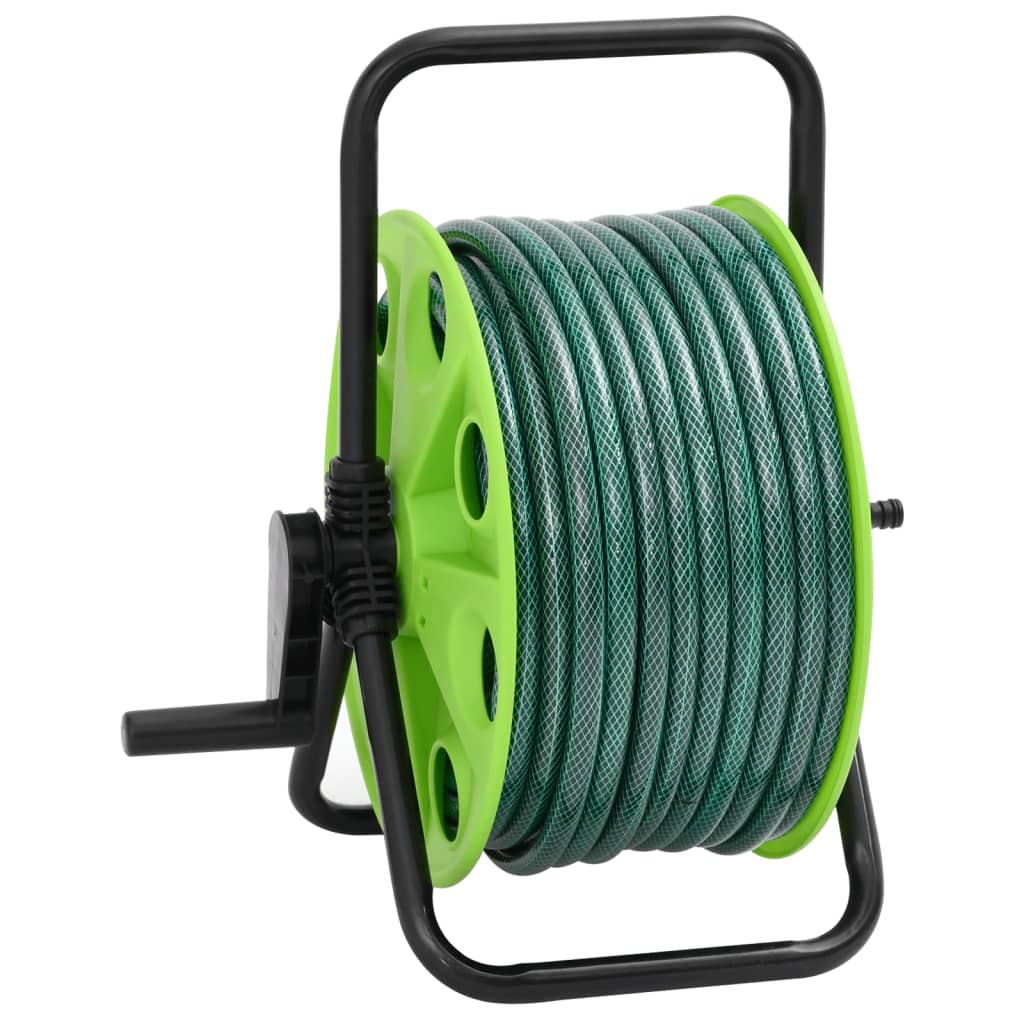 Schlauchtrommel Freistehend Grün mit 30 m Schlauch PVC