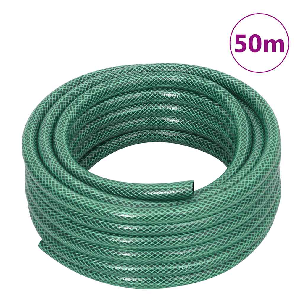 Schlauchwagen mit Schlauchanschluss-Set 0,5" 50 m PVC Grün