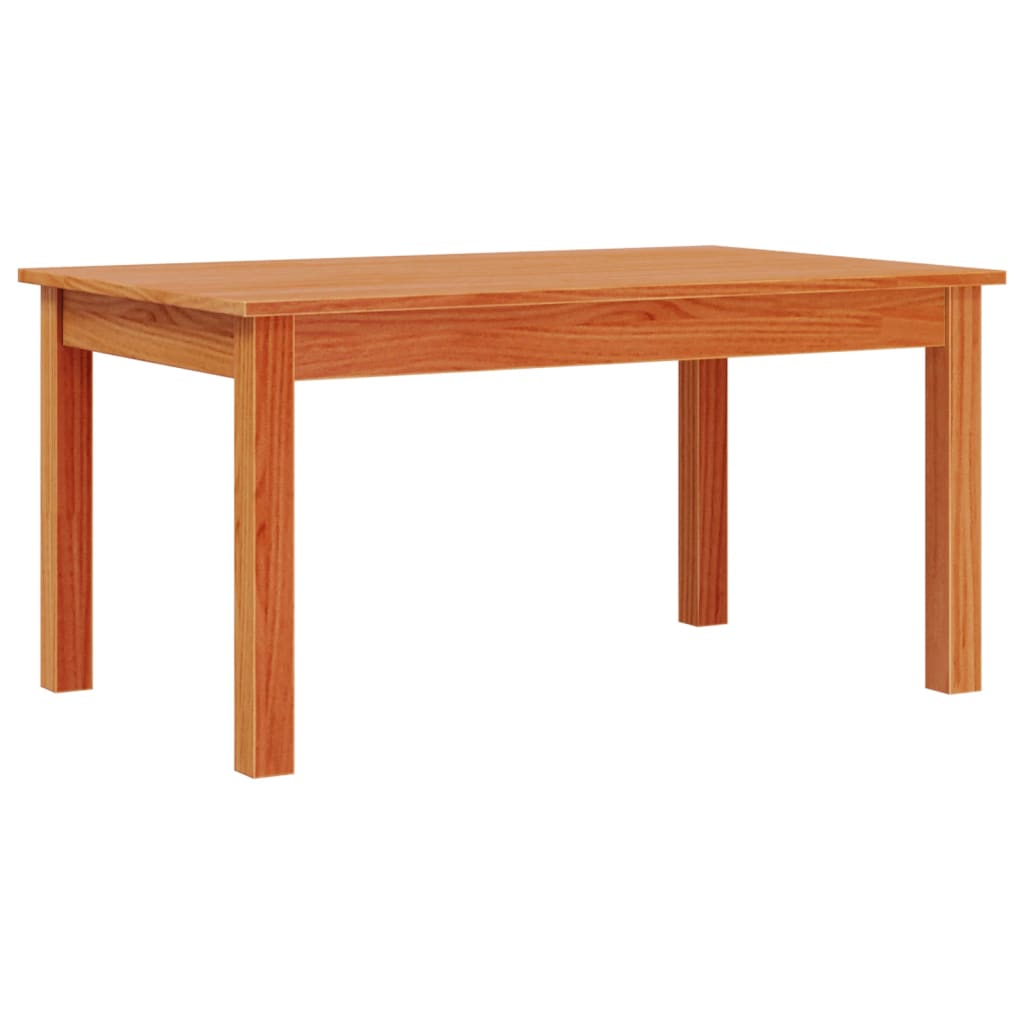 Coffee table wax brown 80x50x40 cm solid pine wood