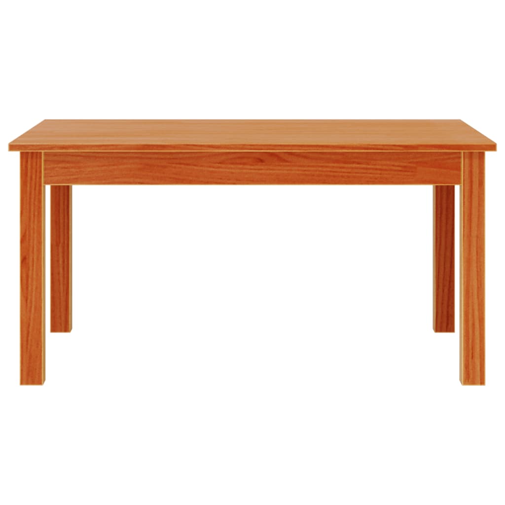 Coffee table wax brown 80x50x40 cm solid pine wood