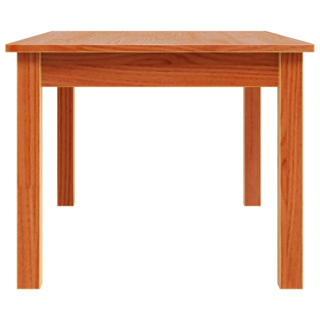 Coffee table wax brown 80x50x40 cm solid pine wood