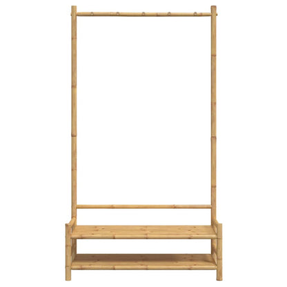 Kleiderständer mit Ablagen 103x40x183 cm Bambus
