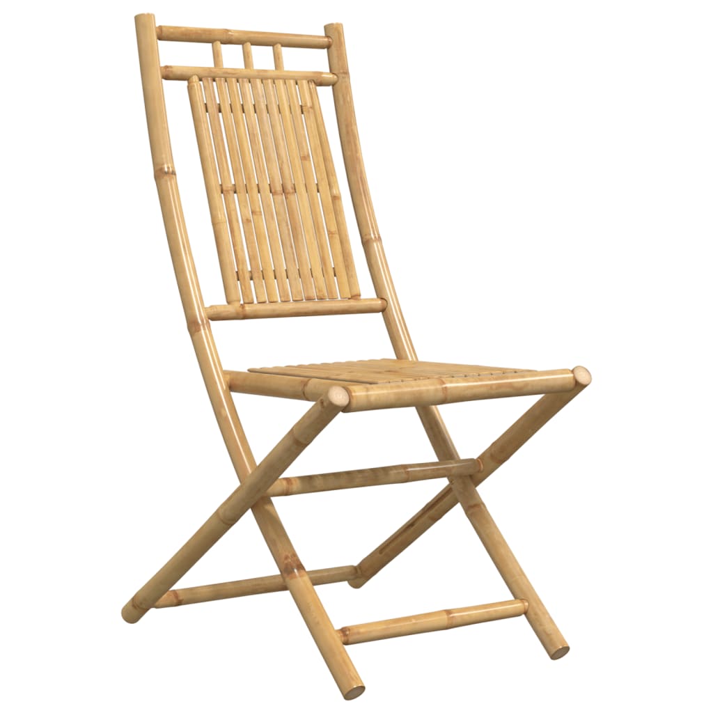 Klappstühle, 2 Stück, 46 x 66 x 99 cm, Bambus