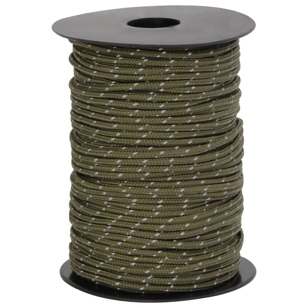 Corde de tente réfléchissante avec tendeurs de corde 50 m 3 mm