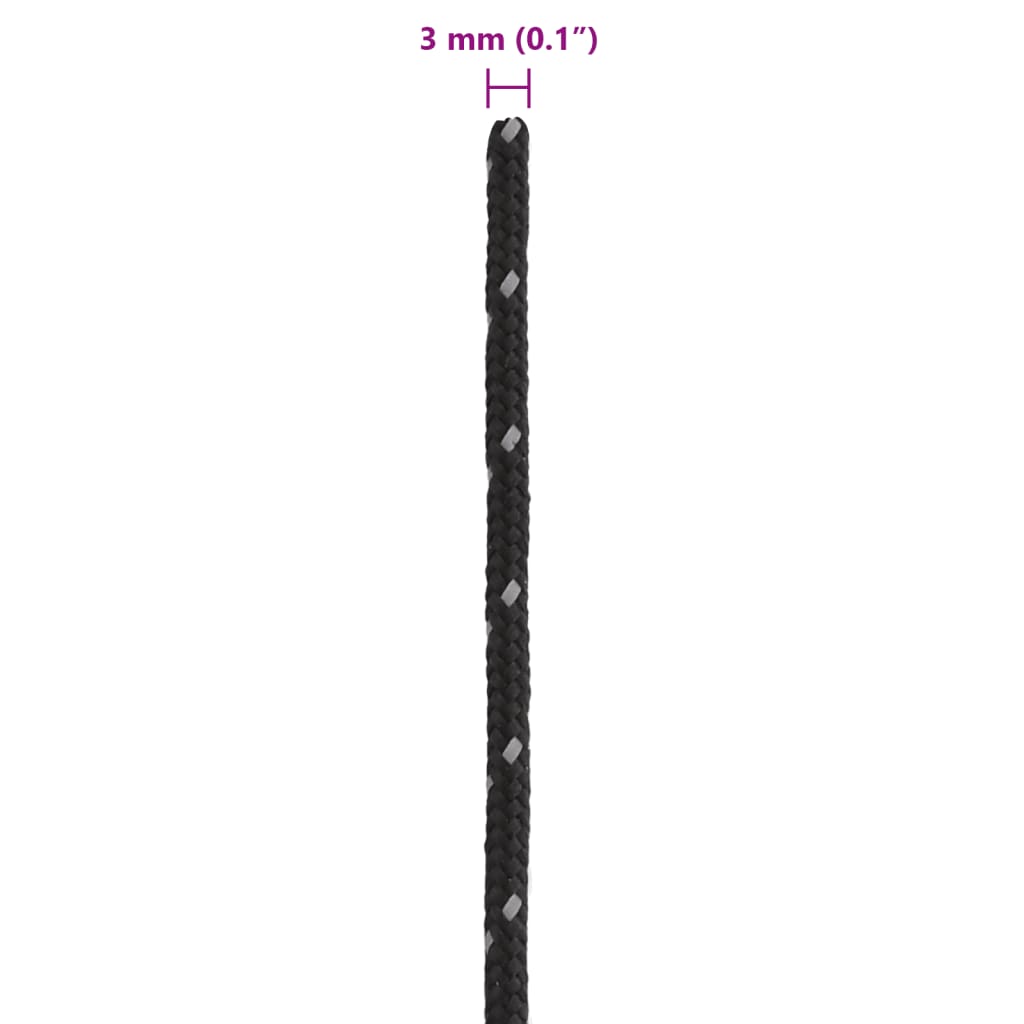 Corde de tente réfléchissante avec tendeurs de corde 50 m 3 mm