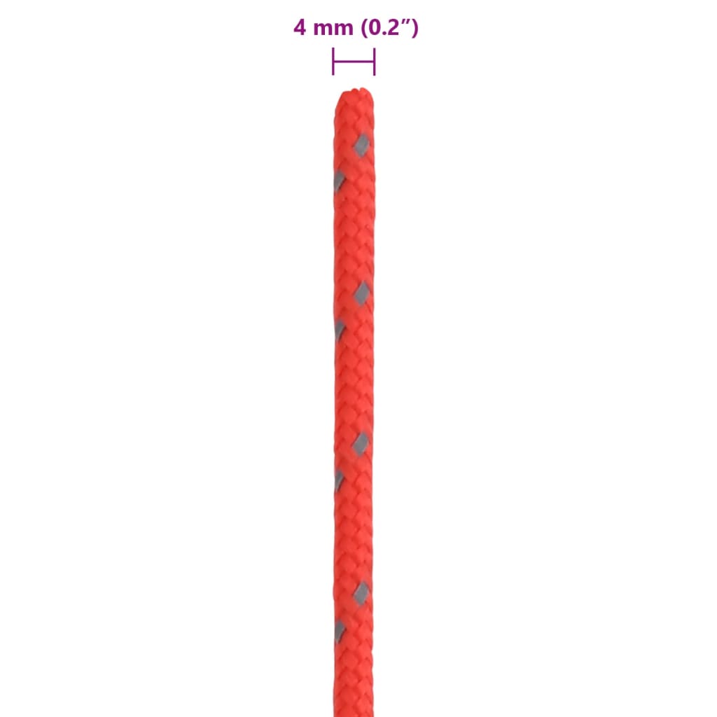 Corde de tente réfléchissante avec tendeurs de corde 50 m 4 mm