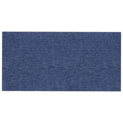 Wandkopfteilen 12 stk. 30 x 15 cm Blau Stoff