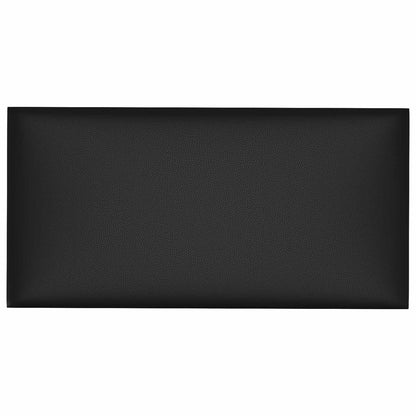 Wandkopfteilen 12 stk. 30 x 15 cm Schwarz Stoff
