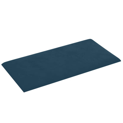 Wandkopfteilen 12 stk. Blau Samt