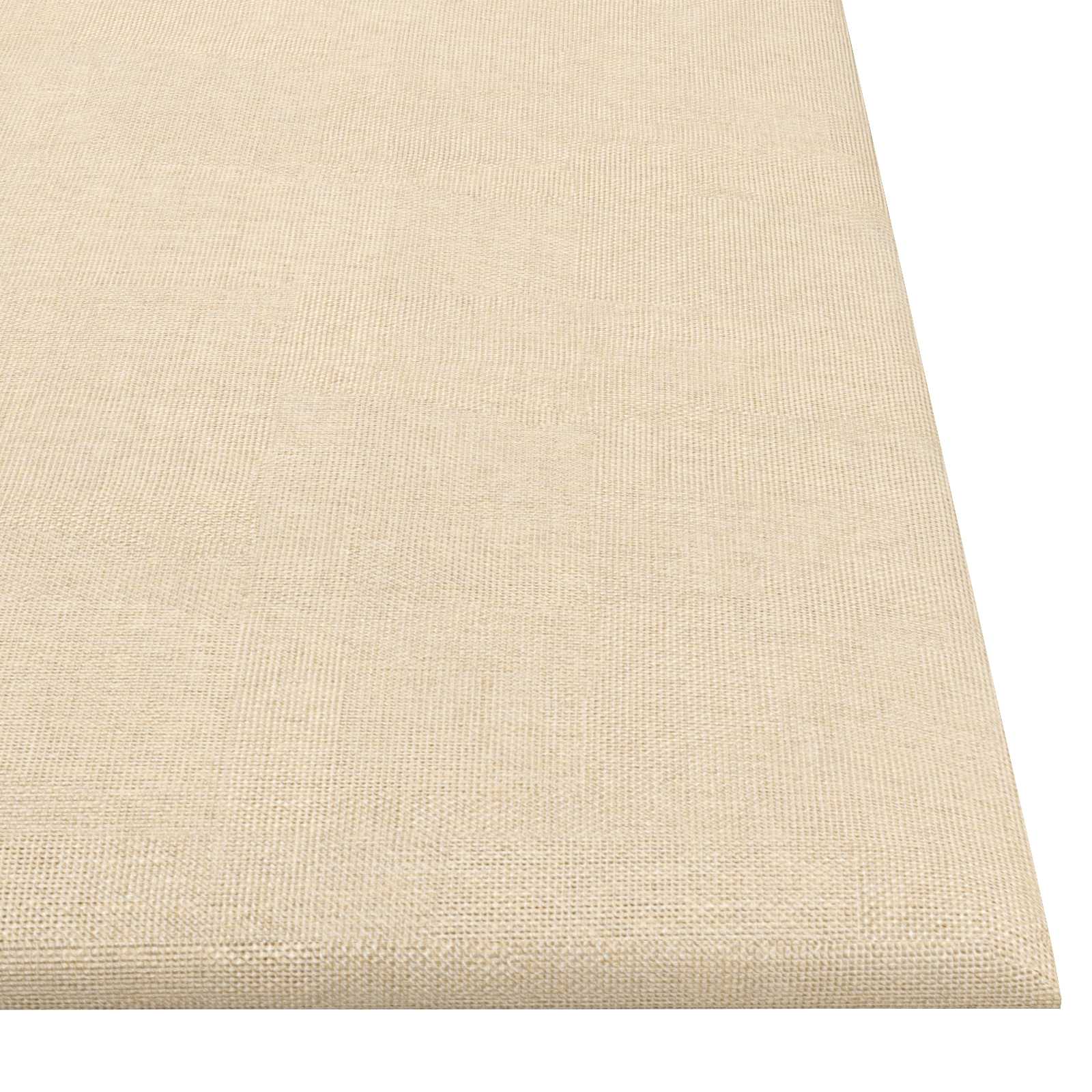 Wandkopfteilen 12 pcs 30 x 30 cm Creme Stoff
