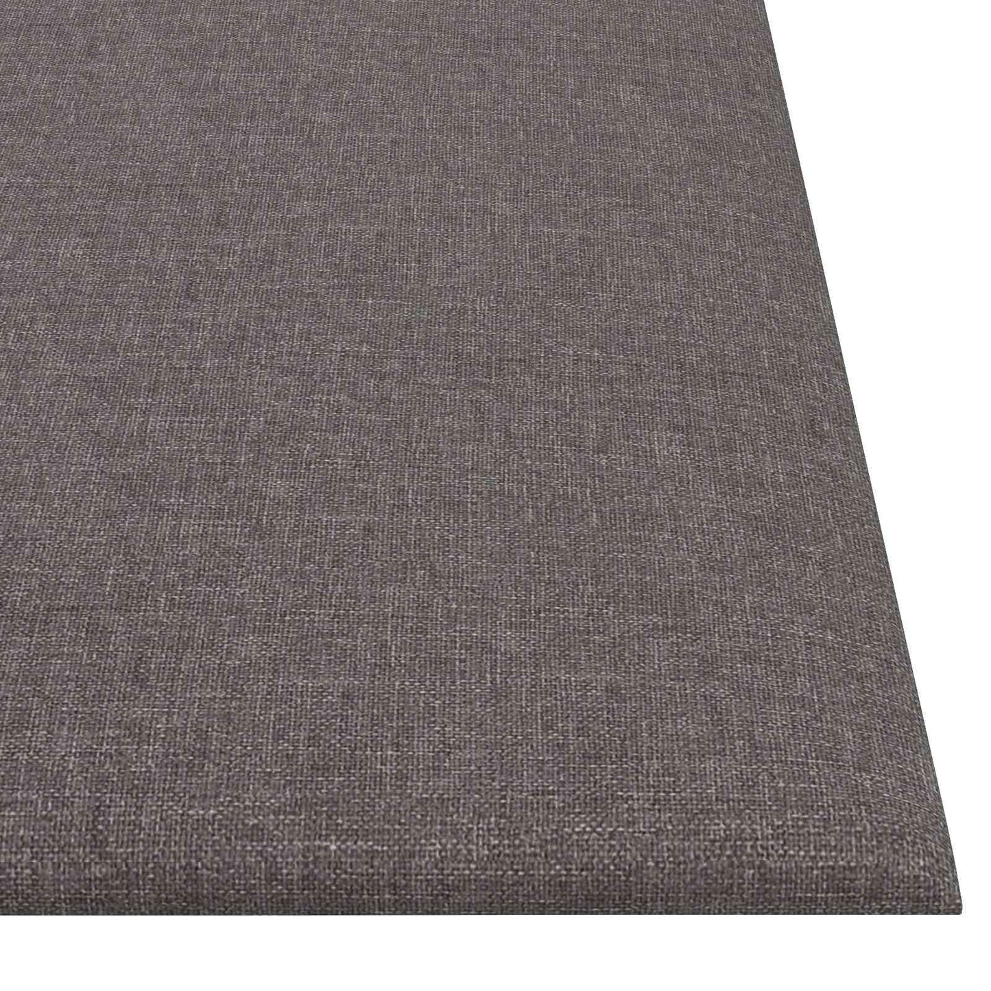 Wandkopfteilen 12 pcs 30 x 30 cm Hellgrau Stoff